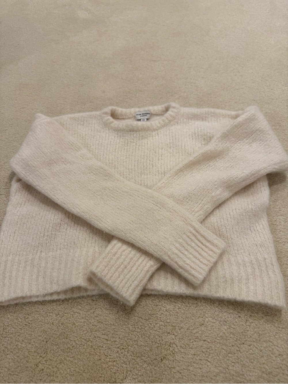 Club Monaco Cashmere Pullover - Cream
